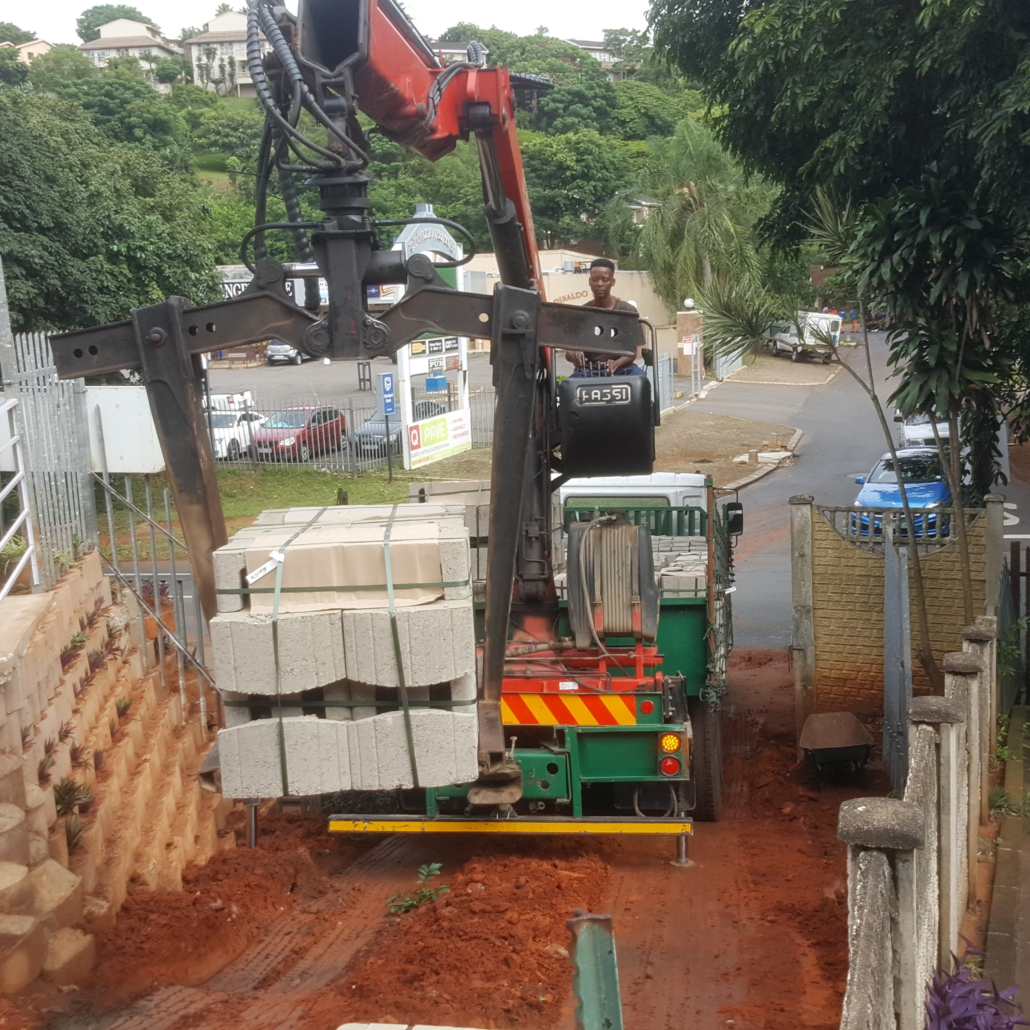 Interlocking Retaining Walls Construction Durban dry stack retaining
