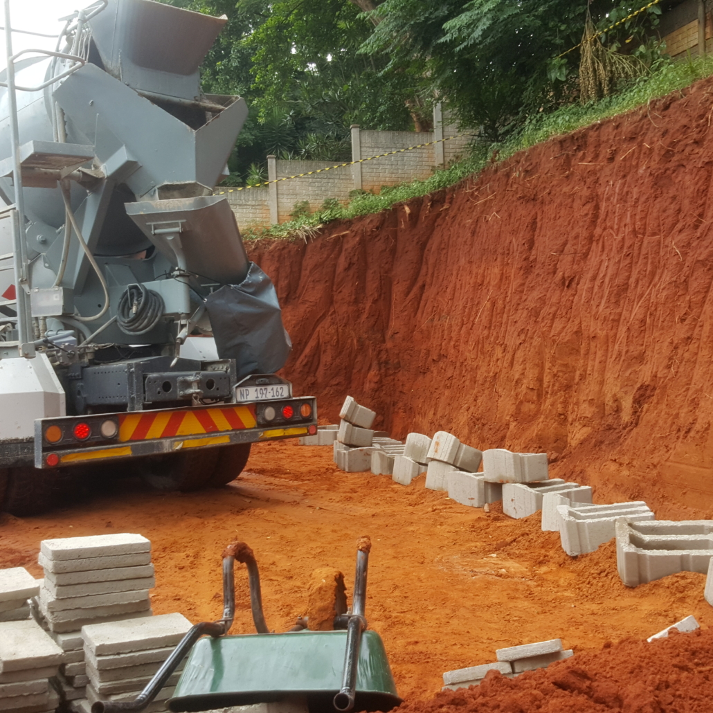 Interlocking Retaining Walls Construction Durban dry stack retaining